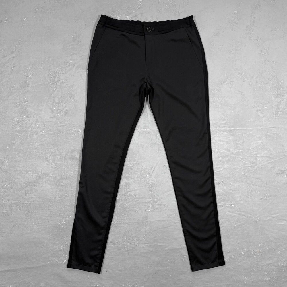 Y's Yohji Yamamoto 2007 Slim Fit Wool Suiting and Jersey Pants JP 2, S-M